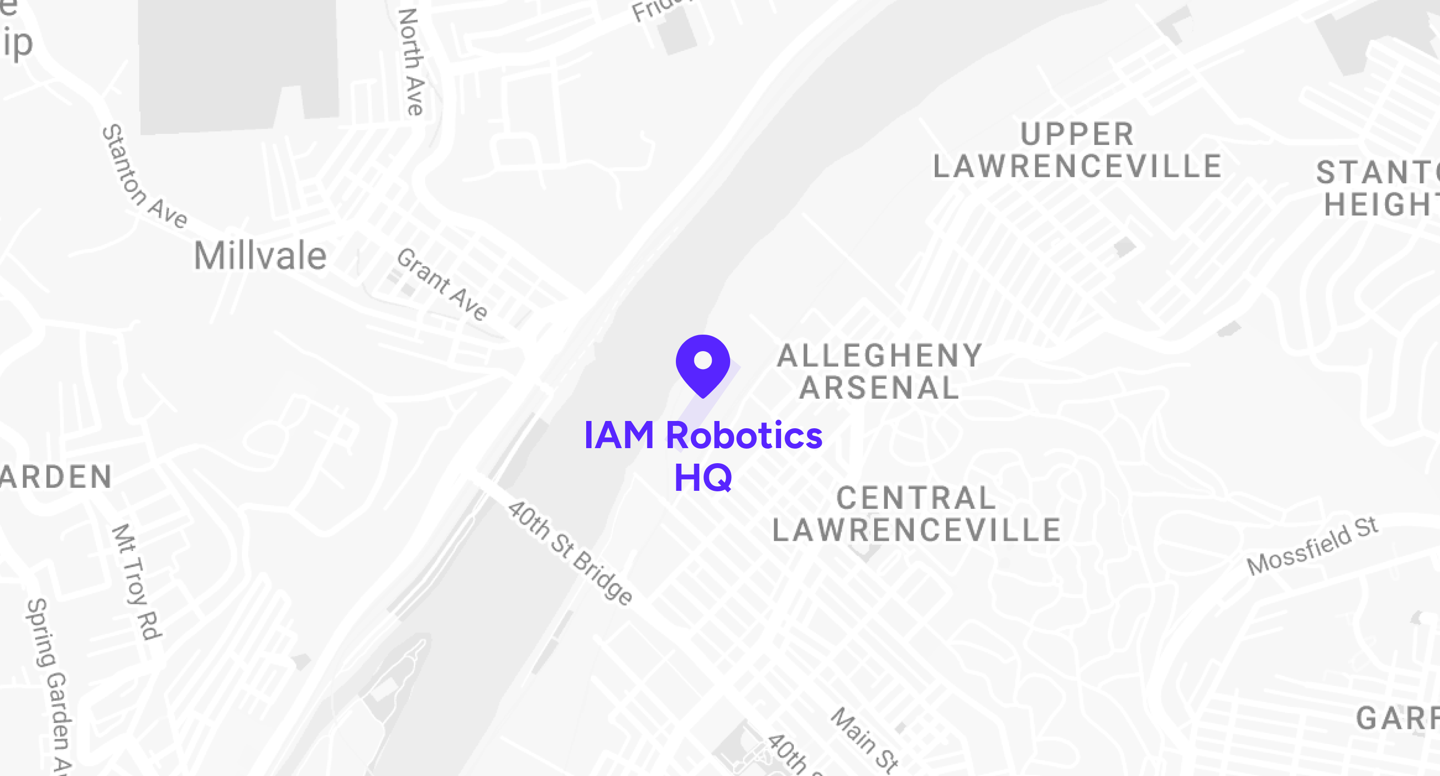 Map of IAM Robotics Pittsburgh